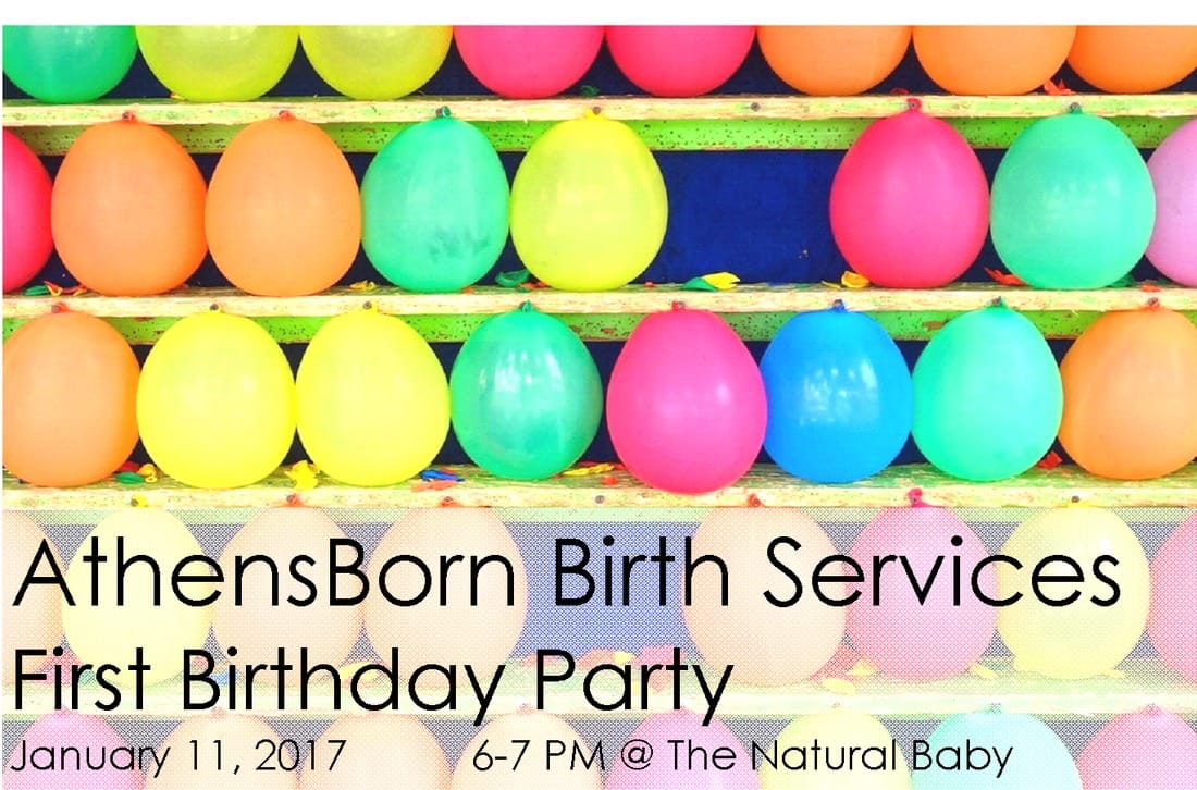 AthensBorn Birth Services - Birthday Party Invitation